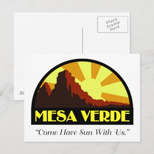 Reiseaufkleber Postkarte (Vorne/Hinten)