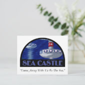 Reiseaufkleber Postkarte (Stehend Vorderseite)