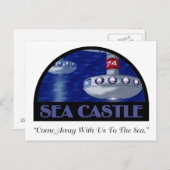 Reiseaufkleber Postkarte (Vorne/Hinten)