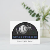 Reiseaufkleber Postkarte (Stehend Vorderseite)