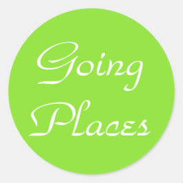 Reiseaufkleber Runder Aufkleber