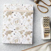 ReiseBaby-Dusche World Map Wrapping Paper Geschenkpapier