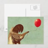 Reiseballon Postkarte (Vorne/Hinten)