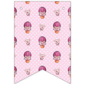 Reisebärensammlung - Rosa Wimpelkette (Dritte Fahne)