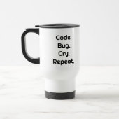 Reisebecher für Coder & Ingenieure – Code. Fehler. (Links)
