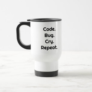 Reisebecher für Coder & Ingenieure – Code. Fehler.