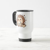 Reisebecher Igel Kawaii Kaffee Süß (Vorderseite Links)