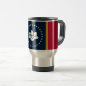 Reisebecher mit der Flagge des US-Bundesstaates Mi (VorderseiteRechts)