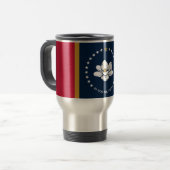 Reisebecher mit der Flagge des US-Bundesstaates Mi (Vorderseite Links)