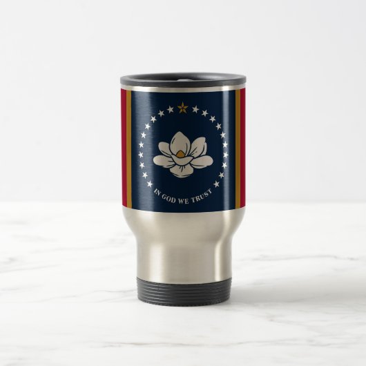 Reisebecher mit der Flagge des US-Bundesstaates Mi (Mittel)