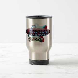Reisebecher mit Grafikdesign