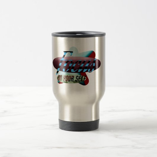 Reisebecher mit Grafikdesign (Mittel)
