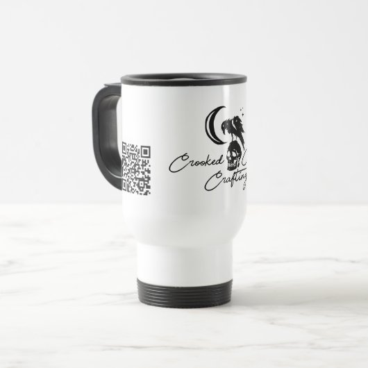 Reisebecher von Crooked Crow Crafting (Vorderseite Links)