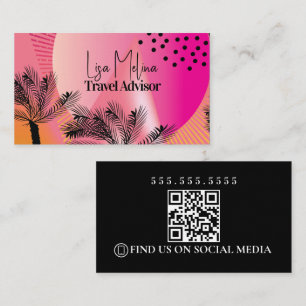 Reiseberater-Agentur-Service-Logo QR-Code Visitenkarte