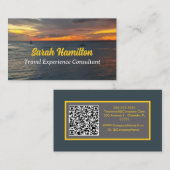 Reiseberater Sunset Visitenkarte (Vorne/Hinten)