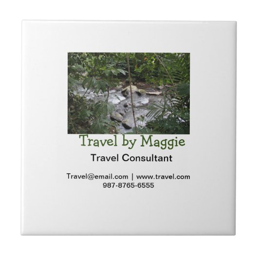 Reiseberaterfirma E-Mail-Adresse hinzufügen Fliese (Vorderseite)