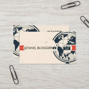 Reiseblogger-Karte Visitenkarte