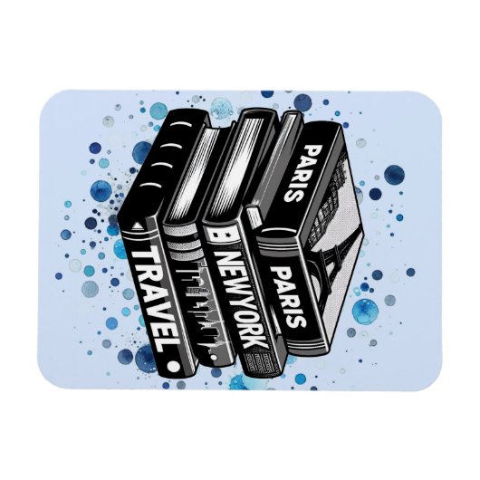 Reisebücher Magnet (Horizontal)