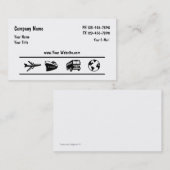 Reisebüro-Agent-Entwurf Visitenkarte (Vorne/Hinten)