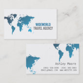 Reisebüro, Agent, Urlaubsreisekarte Visitenkarte (Vorne/Hinten)