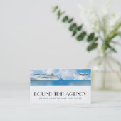 Reisebüro Agent Vacation Business Card Visitenkarte (Stehend Vorderseite)