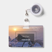 Reisebüro Ausweis (Vorderseite mit Ausziehbar)