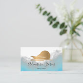 Reisebüro Blog Blue World Map Cruise Visitenkarte (Stehend Vorderseite)