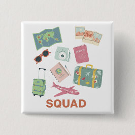 Reisebüro - Essentials für Niedliche Ferien Button