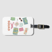 Reisebüro - Essentials für Niedliche Ferien Gepäckanhänger (Vorderseite (Horizontal))