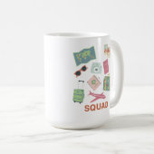 Reisebüro - Essentials für Niedliche Ferien Kaffeetasse (VorderseiteRechts)