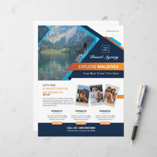 Reisebüro-Flyer-Vorlage