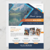 Reisebüro-Flyer-Vorlage (Vorderseite)