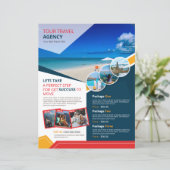 Reisebüro Flyer Vorlage | Urlaub & Tour (Stehend Vorderseite)