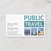 Reisebüro für Fotografie Visitenkarte (Vorderseite)