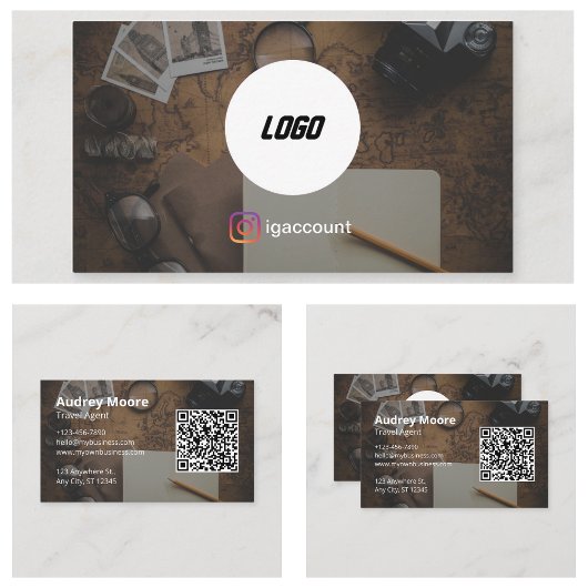Reisebüro-Logo Visitenkarte