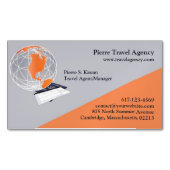 Reisebüro Magnetische Visitenkarte (Vorderseite)