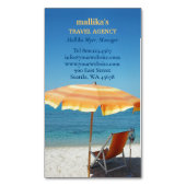 Reisebüro Magnetische Visitenkarte (Vorderseite Vertikal)