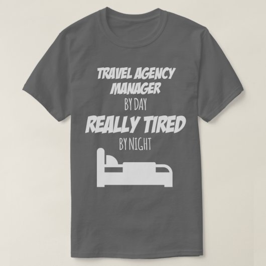 Reisebüro Manager Job Fun Geschenk für jede Reise T-Shirt (Design vorne)