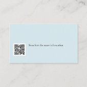 Reisebüro QR-Code Visitenkarte (Rückseite)