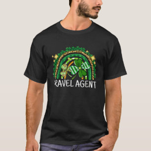 Reisebüro Regenbogen Glücklicher St. Patrick's Day T-Shirt