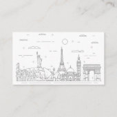 Reisebüro Reisebüro Kreuzfahrt Geschäftswagen Visitenkarte (Rückseite)