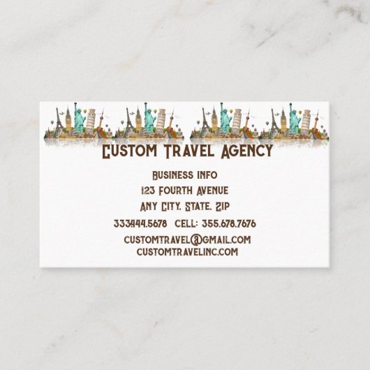 Reisebüro Reisebüro Kreuzfahrten Visitenkarte (Vorderseite)