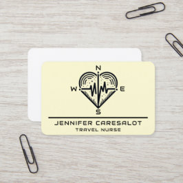 Reisebüro RN, LVN, LPN, Caretaker Business Card Visitenkarte