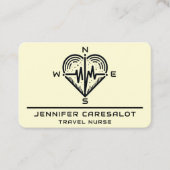 Reisebüro RN, LVN, LPN, Caretaker Business Card Visitenkarte (Vorderseite)