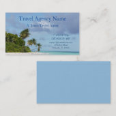 Reisebüro-Strand-Szene Visitenkarte (Vorne/Hinten)