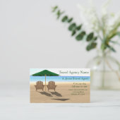 Reisebüro Strand Visitenkarte (Stehend Vorderseite)