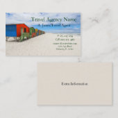 Reisebüro Strand Visitenkarte (Vorne/Hinten)