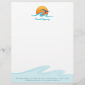 Reisebüro-Tourismus-Reiseveranstalterbriefkopf Briefkopf (Vorderseite)