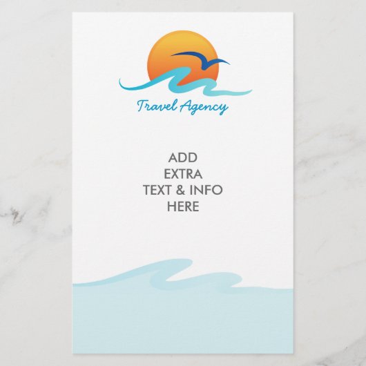 Reisebüro Tourismus Tour Operator Flyer (Hinten)