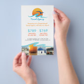 Reisebüro Tourismus Tour Operator Flyer (Handgriff)